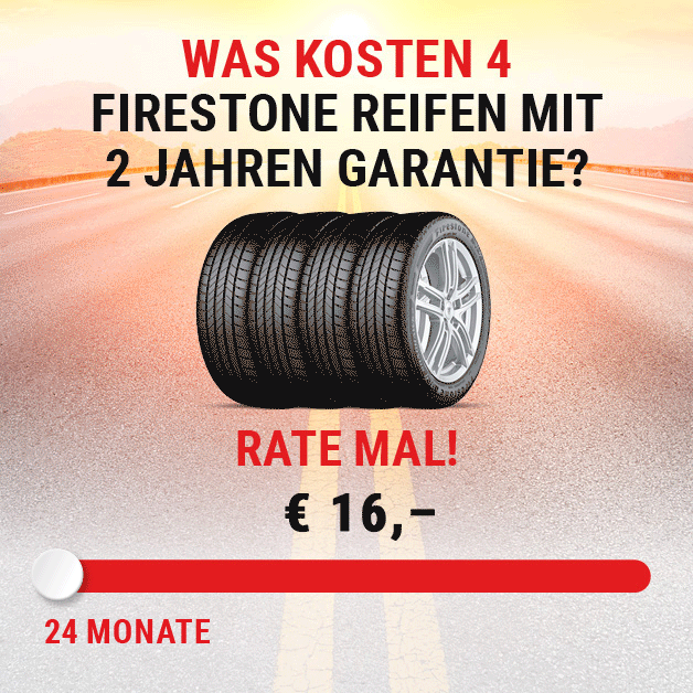 Banner zum Thema Firestone Reifen-Finanzierung