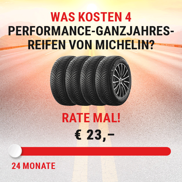 Banner zum Thema Michelin Reifen-Finanzierung