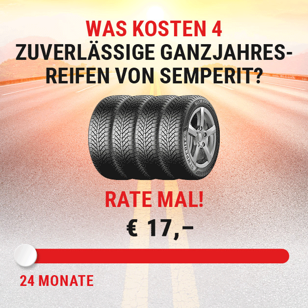 Banner zum Thema Semperit Reifen-Finanzierung